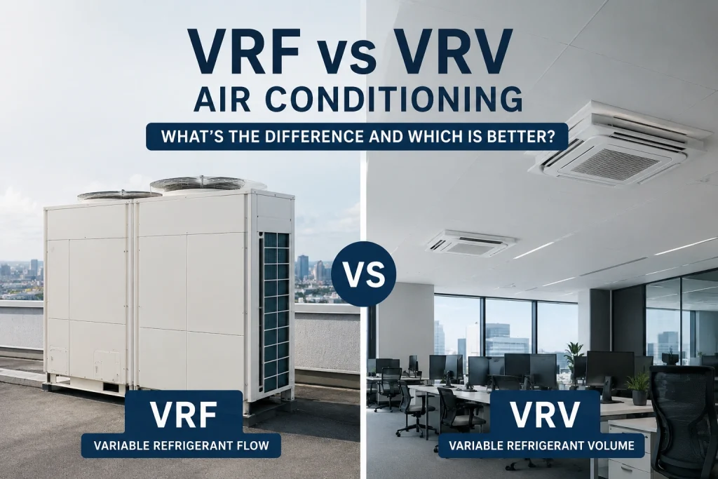 VRF vs VRV air conditioning comparison